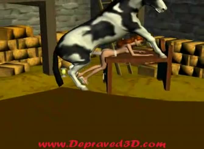 Video :Skinny babe got fucked hard with big horse dick